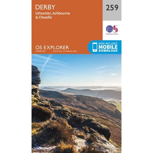 OS Explorer Map 259 - Derby and Uttoxeter